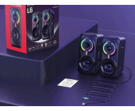 I-ONIK Słuchawki gamingowe X28 RGB czarne (przewodowe) ON-X28/BK - 1372989 - zdjęcie 6